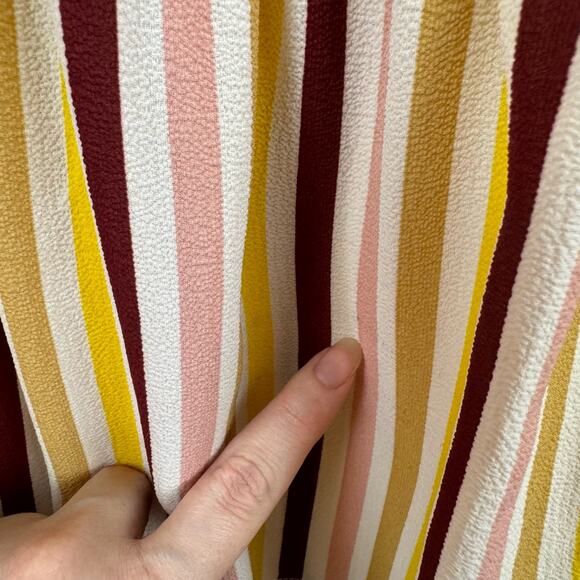 Lane Bryant Womens V-Neck Smock Waist Short Sleeve Top Sz 18 | Lightweight Flowy - Picture 8 of 16